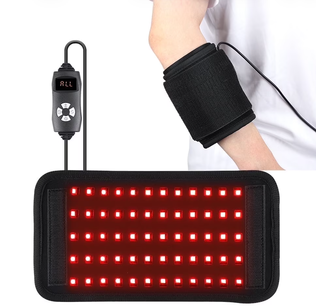 Red Light Therapy Arm Wrap, 660 850Nm Infrared Light Device Arm Knee Belt, Red Light Therapy Belt for Pain Relief & Recovery, for Legs, Arms, Muscle