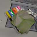 Doodle Glow, LED Note Board with Colors, 14.1"x10.9" Wooshneesham Acrylic Dry Erase Board, 16M-Color LED Light-Up Memo w/Music Sync, APP & Remote, Stand & 7 Markers, Battery Case, Neon Glow (White)