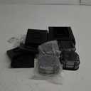 Solar Post Light 4 Packs with Two Light Modes, Includes 4x4, 5x5 and 6x6 Base for Vinyl/Wooden Posts, Bright 16 LEDs Cap Lights Decorate Deck, Patio, Porch, Fence (Black)