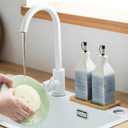 Ceramic Olive Oil Dispenser Bottle, Olive Oil Holder for Kitchen Cooking and Vinegar Dispenser Set with Tray & Pour Spout, 12oz/350ml (Gradient Purple)