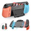 Protective Case Compatible with Nintendo Switch 2, Dockable Stand[UPGRADED ARMOR]Protector Cover, Magnetic JoyCon Friendly, Cooling Ergonomic Design, Comprehensive Drop & Scratch Resistance (Colorful) (Blue & Orange)