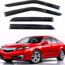KPY Rain Guards Fit for 2009-2014 Acura TL, Out-Channel Window Visors Vent Wind Deflectors 4PC, Car Accessories for 09-14 Acura TL