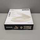 KOHLER 25876-96 Hyten 3" Height, Elevated Soft Close Round Toilet Seat, Contoured Seat with Grip-Tight Bumpers, Quick-Attach Hardware, Biscuit