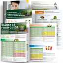 3 x 2026 Diabetic Food Chart & Meal Planner  Laminated 3-Count Diabetic Food List & Glycemic Index Guide, A4 Size for Diabetics & Prediabetics
