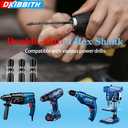 DKIBBITH 4-Flute Serrated Masonry Drill Bit Set (10-Piece, Black) - 3/16" to 1/2" for Concrete, Tile, Brick, Glass, Ceramic