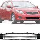 US AUTO PATRS PLUS New Front Bumper Lower Grille Textured Plastic Direct Replacement For Toyota Corolla 2009-2010 5311202120 TO1036111