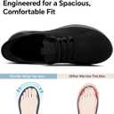 Womens Walking Tennis Shoes Slip On Running Casual Athletic Workout Gym Non Slip Sneakers Comfortable Sports Shoes for Women (9, Black_cs)