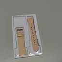 WFEAGL for Fitbit Versa Bands, Top Grain Leather Replacement Strap for Fitbit Versa/Versa 2 /Versa Lite/Versa SE Fitness Smart Watch (PinkSand Band+ Rosegold Buckle)