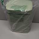 rejomiik Small Bathroom Trash Can with Lid Slim Soft Close Garbage Can Step Wastebasket Container Trash Bin for Office Bedroom Kitchen Living Room (1.9 Gallon Light Green)