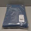 NICETOWN Smoky Blue Blackout Curtains for Bedroom/Living Room 132 Inch Length - Thermal Insulated Room Darkening Grommet Top Window Curtains (100 by 132 - Inch, 1 Panel)