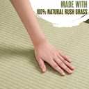 Houseables Tatami Mat, Tatami Mattress, Japanese Sleeping Mat, Japanese Floor Mattress, Twin XL, 80x40, Bamboo Sleeping Rug, Kotatsu Floor Bed, Futon, Goza, Traditional, Rush Grass, Folding, Anti-Slip