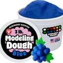 Hygloss Play Modeling Dough for Kids Safe & Non-Toxic Sensory Dough for Arts and Crafts 3 lb Tub Play Clay for Toddler Activities, Preschool Classroom Must-Haves Blue Color, Scented