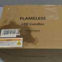 Flameless Candles Battery Operated with Remote and 2/4/6/8 H Timer, 6pcs Flickering Fake Electric Candles for Festival Home Party Decor (D3 x H 6") (Ivory)