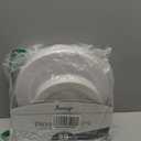 SETUP 60-Piece White Plastic Dinnerware Set  30 10.25" Dinner & 30 7.5" Salad Plates  Heavy-Duty Disposable for Weddings, Catering, Parties