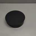 Nimiah Replacement Black BM0152 24-ga Steel Crimped Pipe Round End Cap 7 in Dia