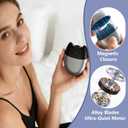 Electric Nail Clipper, Electric Nail Clippers for Seniors & Adults, Baby Electric Nail Trimmer with Light & Nail Scraps Storage, Electric Automatic Nail Clipper & Trimmer for Fingernail & Toe (Grey)