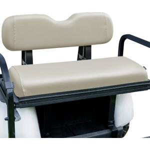 NOKINS Golf Cart Rear Seat Covers,Waterproof Leather Seat Cover Fit for EZGO/Club Car/Yamaha Regular Seat Cushion Aftermarket Back Seat Kit, Oyster Grey