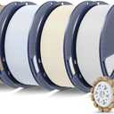 SUNLU PLA+2.0 3D Printer Filament Bundle, 4KG Upgrade PLA+ Filament 1.75mm, Tougher and Stronger, Dimensional Accuracy +/-0.02mm, 1KG per Spool, 4 Packs, 4KG Total, White+Bone+Ceramic+Oak Wood