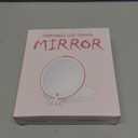 FUNTOUCH Rechargeable Travel Makeup Mirror 30X Magnification, 7" Lighted Portable Vanity Mirror with 3 Colors Lighting & Stepless Dimming, Double Sided LED Mirror, Gift for Women,White