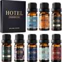 Hotel Diffuser Oil Gift Set - Inspired by 5-Star Hotel Fragrance Oil Set - My Way, White Tea,Baccarat,Four Seasons,Dubai,Beachfront Villa,Paris Coast