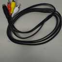 MECCANIXITY S Video Cable 5ft, 4 Pin S-Video Male to 3 RCA Male Composite Adapter Converter Transfer for TV Receiver Monitor