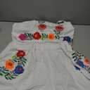 Rompers for Women Summer Boho Embroidered Floral Sleeveless Halter Flowy Casual Tank Top Short Jumpsuit, Size: L