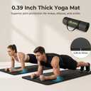 Thick Yoga Mat 10mm Non-Slip Exercise Mat for Home Gym – Extra Cushion Workout Mat for Women & Men, Anti-Tear, Comfort Knee Support – Leonix