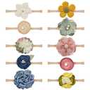 Baby Girl Headbands and Bows for Newborn Infant Toddler Nylon Hairbands Hair Accessories
