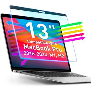 VINTEZ Magnetic Blue Light Screen Protector Compatible With MacBook Pro 13" 2016, 2017, 2018, 2019, 2020, 2021, 2022, 2023, M1, M2 Anti Blue Light Blocking Filter for Laptop