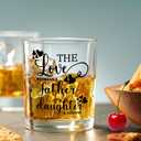 Voatok Dad Father's Day Whiskey Glasses 10 oz, Best Dad Gifts for Father's Day Birthday from Daughters, Old Fashioned Rocks Glasses for Men Drinking Scotch Bourbon Cocktail Liquor Vodka