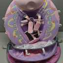 Mambobaby Float with Canopy and Tail New Upgraded Non-Inflatable Baby Pool Float Mambo Float Swim Trainer Solid Infant Swim Float Adjustable Pearl Foam Baby Swim Ring