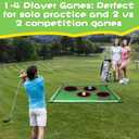 Golf Chipping Game for Outdoor Indoor: Backyard Golf Games for Adults & Golfers , Birthday Gifts for Men, Golf Set with 20 Sticky Balls, Putting Mat, Putter & Carry Bag, Golf Simulators for Home