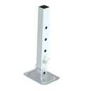 TOWKING 8000 lbs Square Drop Leg with Pin, Silver