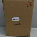 Baderke 48 Pcs Plastic Coffee Cups with Rim 8 oz Disposable Coffee Mugs with Handle Disposable Tea Cups Espresso Beverage Plastic Mugs for Wedding (White, Gold)