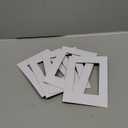 INOVART Mat Frames, 5" X 7", White, 5-Pack