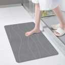 2 Pack Extra Large Stone Bath Mat, 32''x20'' Stone Shower Mat, 31.5" x 19.7"