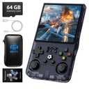 R36MAX Retro Handheld Game Console, 4.0 Inch 720x720 IPS Screen, Built-in 18,000+ Classic Game, Portable Hand Held Open Source Linux System, 4000mAh Battery Retro Gaming Console(Gray 64GB)