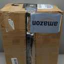 DEXI Hallway Runner Rug 3.3x6.7, Woven Braided Farmhouse Runner Carpet Indoor, Absorbent Thin Long Entryway Runners for Kitchen, Laundry Room, Patio Entrance, Brown