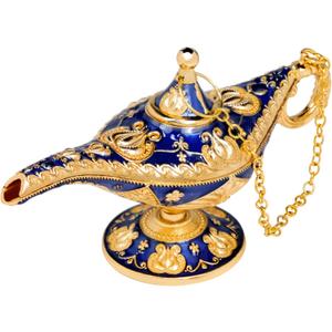 Small Aladdin Lamp Decoration, Classic Vintage Legend Aladding Magic Genie Lamp Wishing Light Ornaments, Costume Props Home Crafts Decor Birthday Party Gift Small Aladdin Lamp Decoration, Classic Vintage Legend Aladding Magic Genie Lamp Wishing Light Ornaments, Costume Props Home Crafts Decor Birthday Party Gift