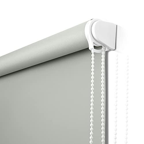 NUTRO CHILL Window Blinds, Blackout Shades with Thermal Insulated, UV Protection Roller Shades for Home, Door, Kitchen, Bathroom (70" W x 68" L, Light Grey)