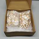 200 Pcs Mini Glass Oil Dropper Bottle Bulk, Clear Essential Small Empty Bottles Sample Containers Perfume Liquid Vials with Cap for Traveling (5 ml, Gold)