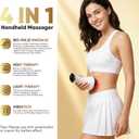 Lymphatic Drainage Massager, Anti Cellulite Massage Tool & Body Sculpting Machine with 30-Level Microcurrent, Light, Heat & Vibration for Legs, Arms & Belly, Helps Reduce Stretch Marks & Cellulite
