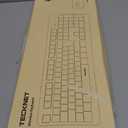 TECKNET Wireless Keyboard, 2.4G Silent Full-Size USB Keyboard with Number Pad, Ergonomic Keys & Adjustable Feet, Compatible with Laptop, PC, Desktop, Notebook, Windows 11/10/8/7 Black