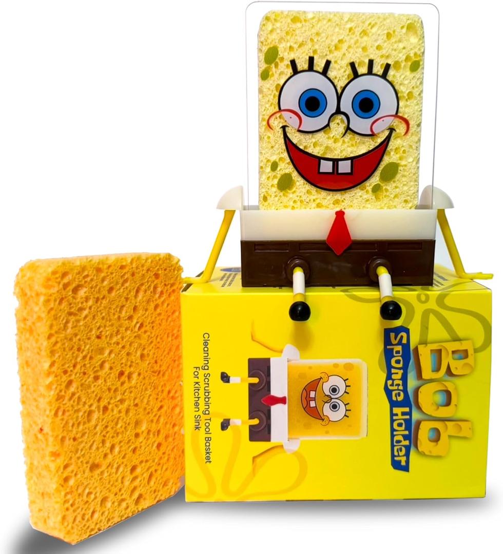Sponge Holder, Kitchen Cute Sink Draining, Sponge Holder Cartoon Cleaning