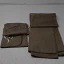 Grill Gazebo Replacement Top, 5 * 8 Outdoor BBQ Top Cover, Double Layer BBQ Gazebo Top Canopy for Model #L-GG001PST-F (Khaki)