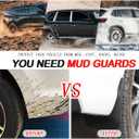 Mud Flaps Mud Guards Fit for 2013-2021 Chrysler 300C, Front & Rear Mud Splash Guards Accessories - 4 Pc, Black