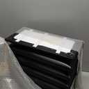 Upholstered Headboard Panels, 12 Panels Sized 7.8" x 15.7" Peel and Stick Padded Wall Panels for Kids, 3D Anti-Collision Wall Mounted Bed headboard for Full, Black