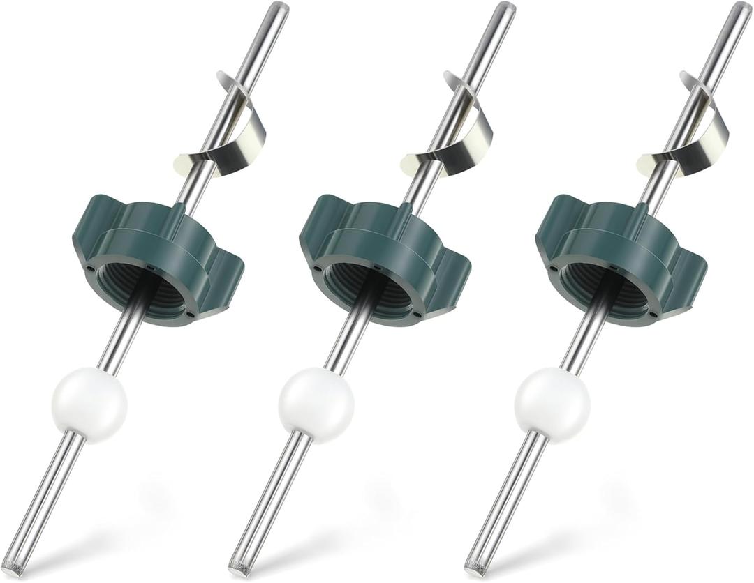 Enhon 3 Pack Lavatory Pop up Center Piece Assembly, Compatible with Price Pfister Pop up Stopper and Other Popular Brands, Replacement for PS2673, Pivot Rod Bathroom Sink Repair Kit, Chrome