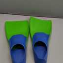 Sporti Adult-Kids Swim Fins for Pool Lap Swimming - Long Floating Fins for Swimming & Snorkeling - Swim Flippers for Training (Youth 3-4 / W 5, Purple-Blue)