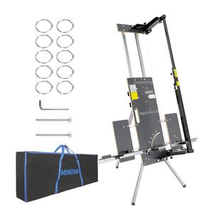Foldable Foam Cutter Machine, 260W Air Cooled Hot Wire Cutting Tool with 10 Wires, Scaffolding Mount, Carring Bag, Ideal for PE, EPS, XPS, EVA, EPE, PU, KT Board Foam Insulation